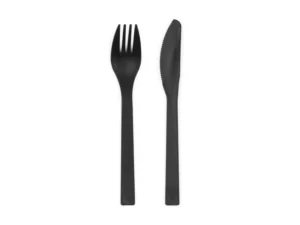 Sztućce plastikowe 18-18.5 cm czarne