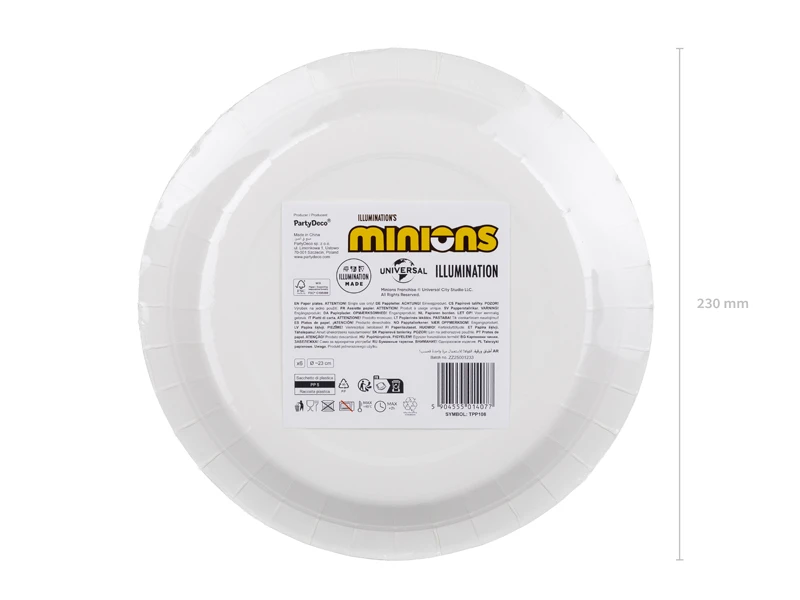 Talerzyki Minionki, 23cm