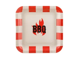 Talerzyki papierowe BBQ 26x26 cm