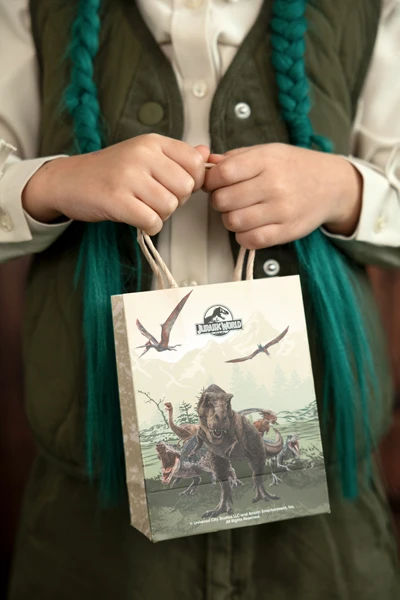 Torebki papierowe na upominki Jurassic World, 12x15.5x6 cm