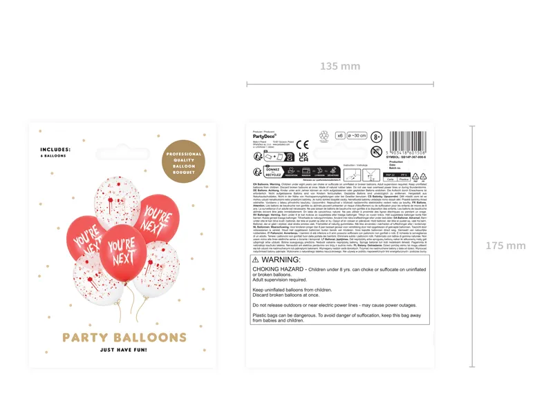 Balony 30 cm You're next 4