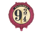 Balon foliowy Harry Potter Peron 9 3/4 35 cm bordowo-beżowy