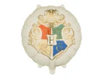 Balon foliowy Harry Potter Herb Hogwartu 35 cm beżowy