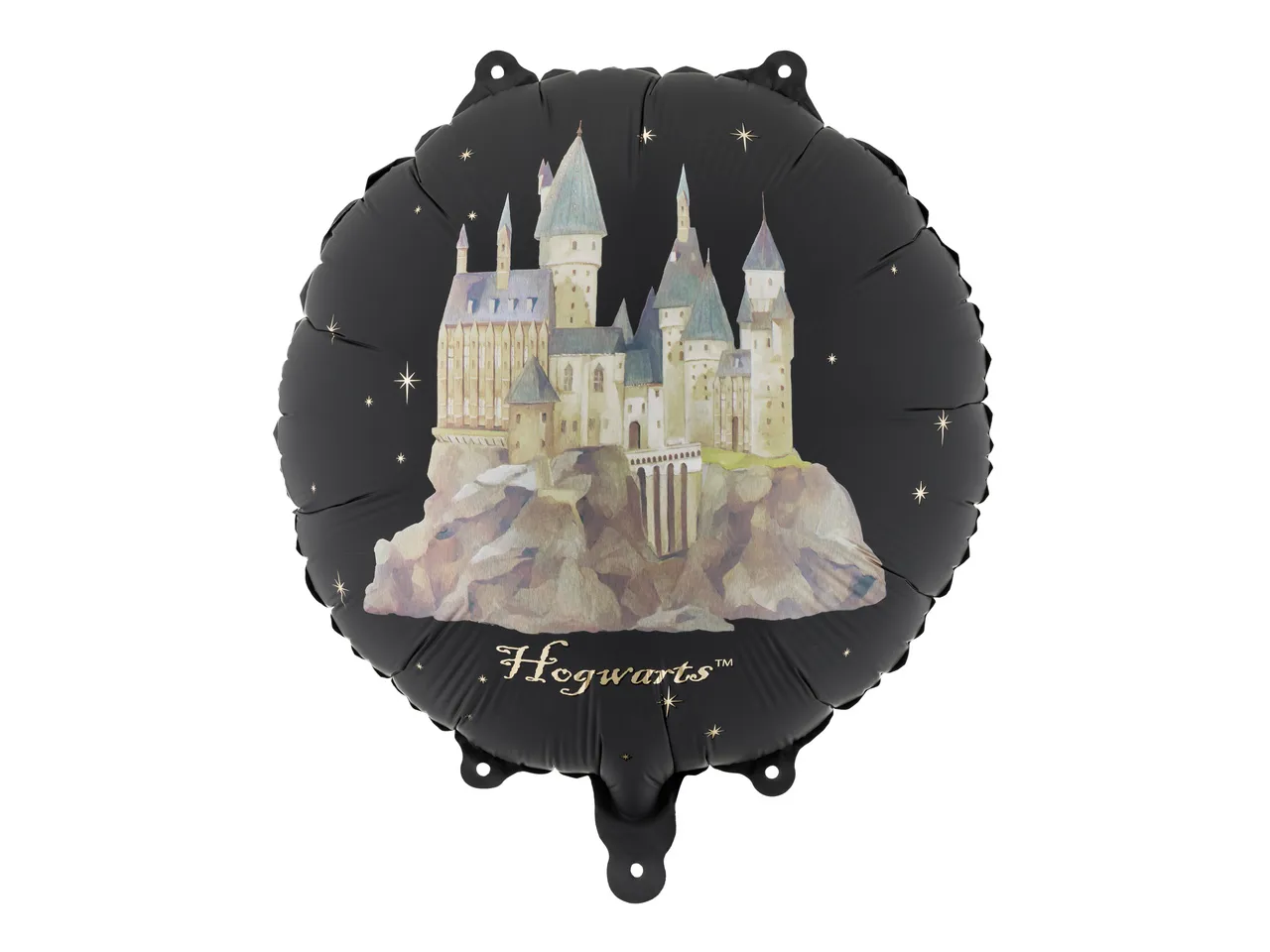 Balon foliowy Harry Potter Zamek Hogwart 35 cm czarny