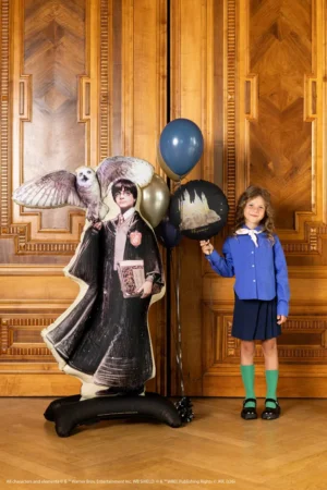 Balon foliowy Harry Potter Zamek Hogwart 35cm czarny