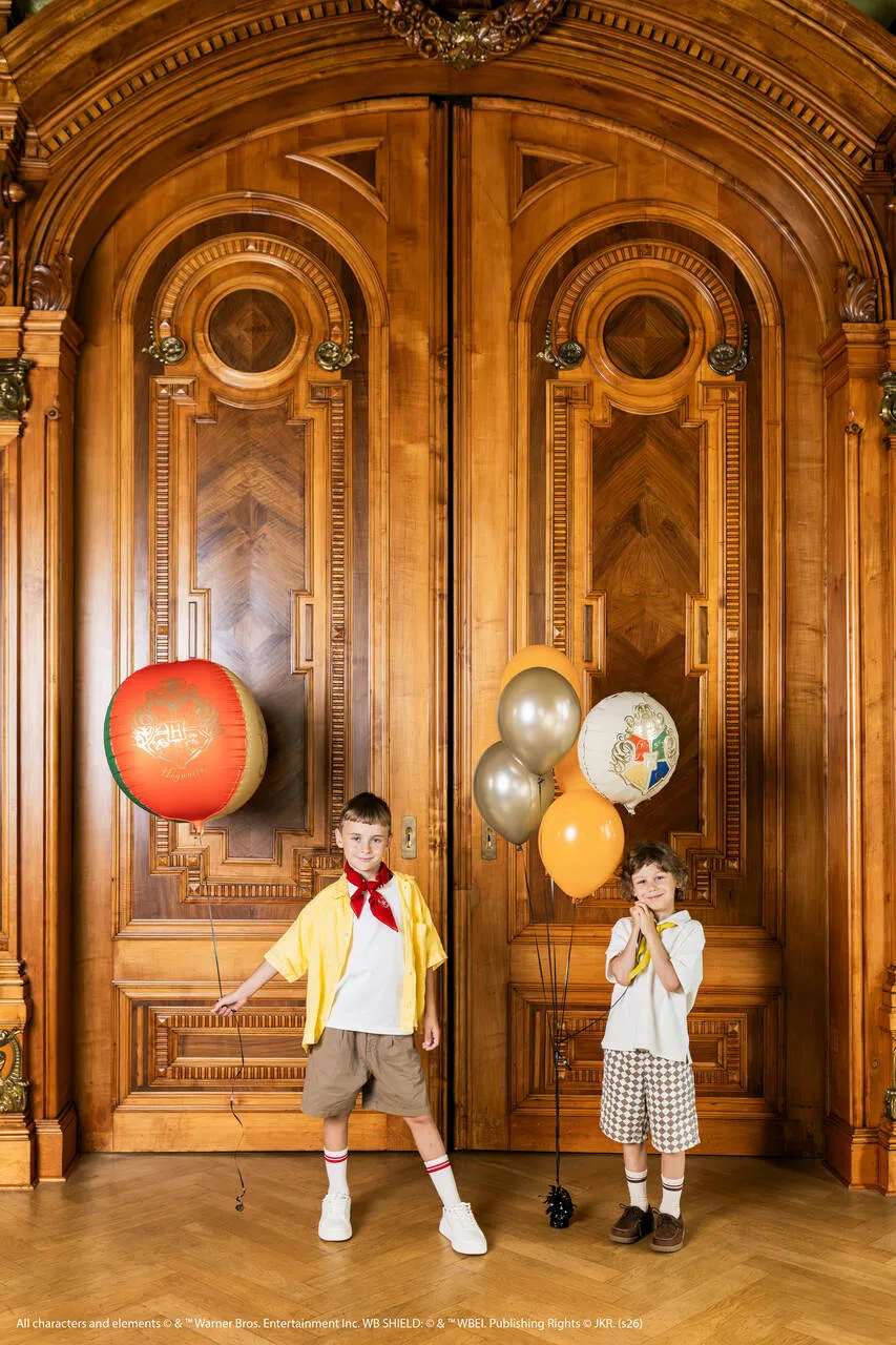 Balon foliowy kula Harry Potter Herb Hogwartu, 50 cm