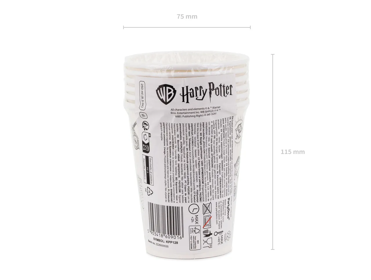 Kubeczki Harry Potter 250 ml, beż