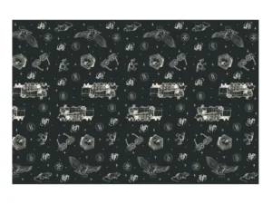 Obrus papierowy Harry Potter 180x120 cm czarny