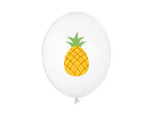 Balony 30 cm Ananas Crystal Clear 50 sztuk