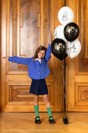 Balony Strong Harry Potter z nadrukiem biało-czarny 30 cm