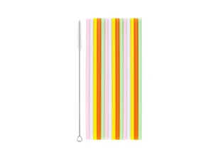 Słomki plastikowe 20 cm mix