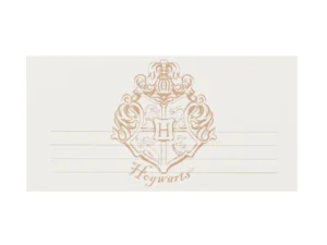 Zaproszenia Harry Potter Herb Hogwartu 18.5x9.5 cm białe