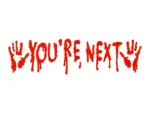 Żelowe naklejki na okno You're Next