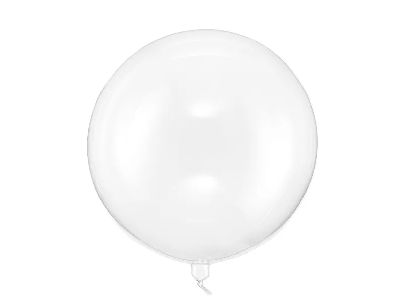 Balon Bubble 60 cm transparentny