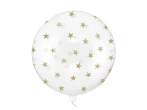 Balon Bubble Gwiazdki 60 cm transparentny
