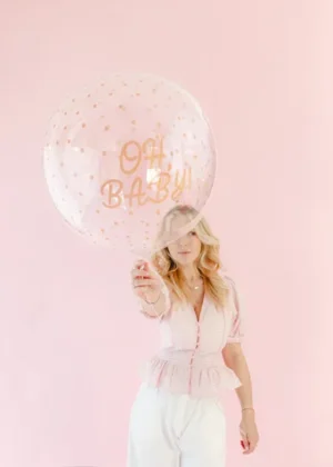 Balon Bubble Oh baby 60 cm transparentny 2