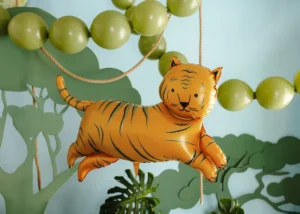 Balon foliowy Tygrys 104x81 cm pomarańczowy 2