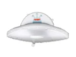 Balon foliowy UFO 79x55 cm srebrny