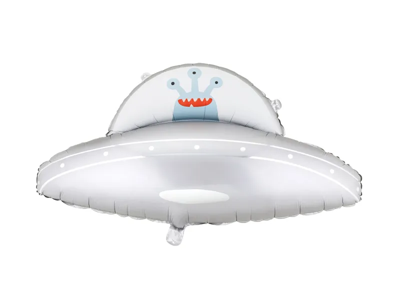 Balon foliowy UFO 79x55 cm srebrny