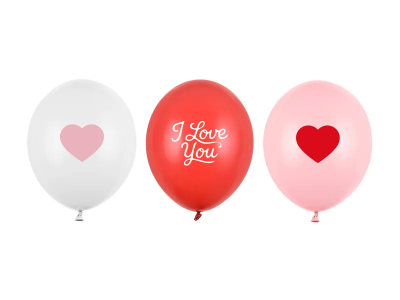 Balony 30 cm I love you