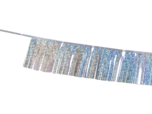 Girlanda foliowa frędzle 300x12.5 cm holograficzna