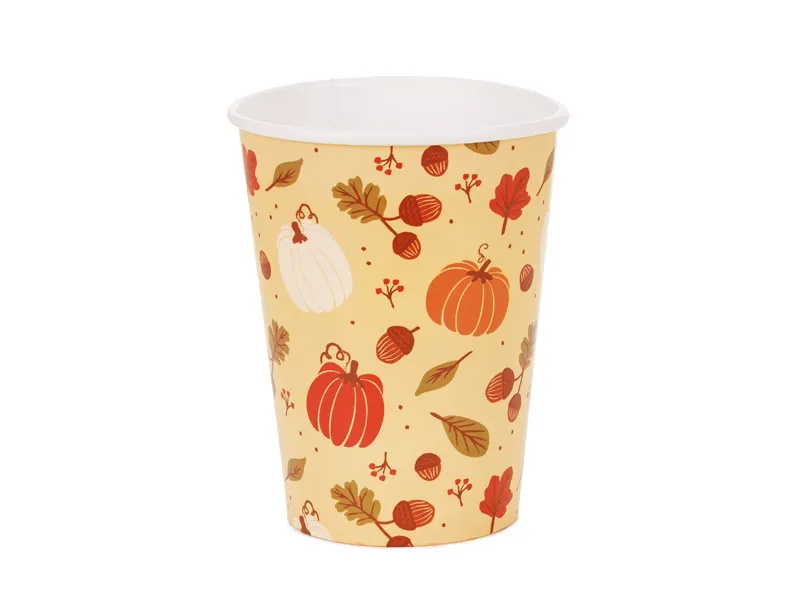 Kubeczki papierowe Dynie i żołędzie 250 ml