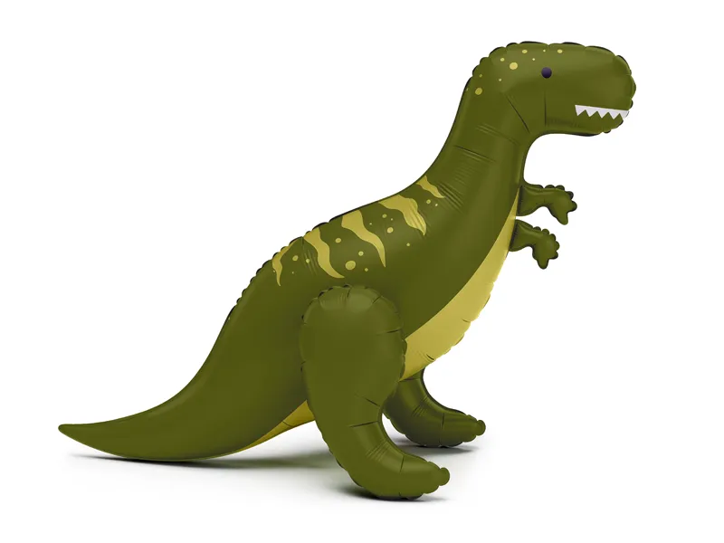 Stojący balon foliowy T-Rex 93x79 cm zielony