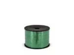 Wstążka plastikowa metalizowana 5mm/90m ciemnozielona